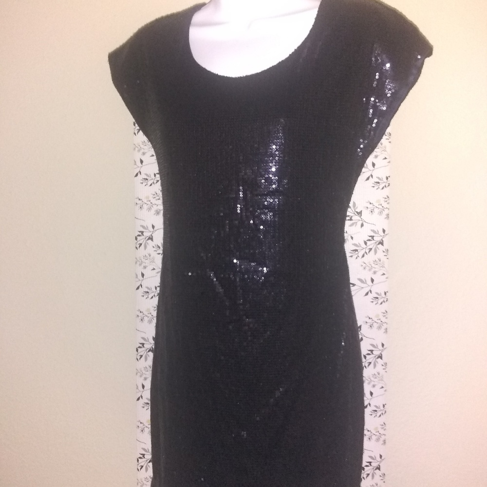 Trac Navy blue sequence dress